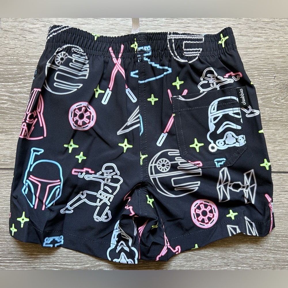 COPY - NWT CHUBBIES Star Wars The Rule Of Galaxy’s Swim Trunks  for Kids Size 5T